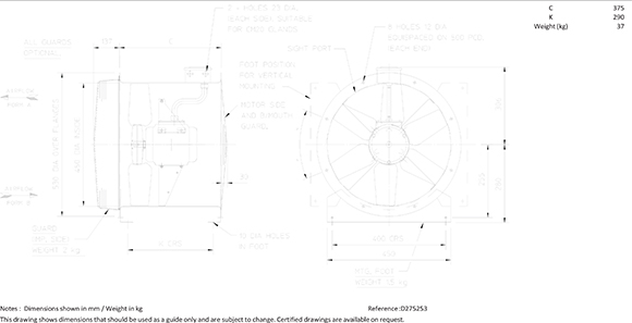 450 compac dimensions