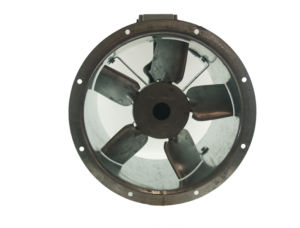 40JM/16/4/5/40/1Ph Long cased axial flow extract fan by Flakt Woods
