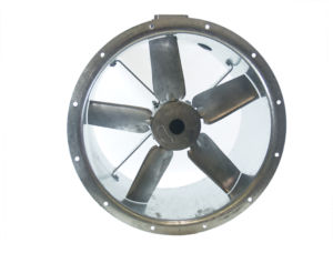 56JM/16/4/5/32/1Ph Long cased axial flow extract fan by Flakt Woods